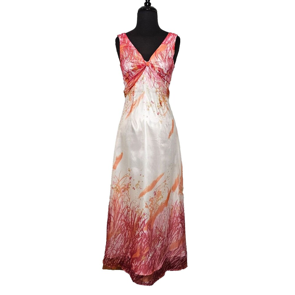 ARTHUR YEN Fairycore Silk Dress 6 Ethereal Romantic Feminine Sleeveless Lined